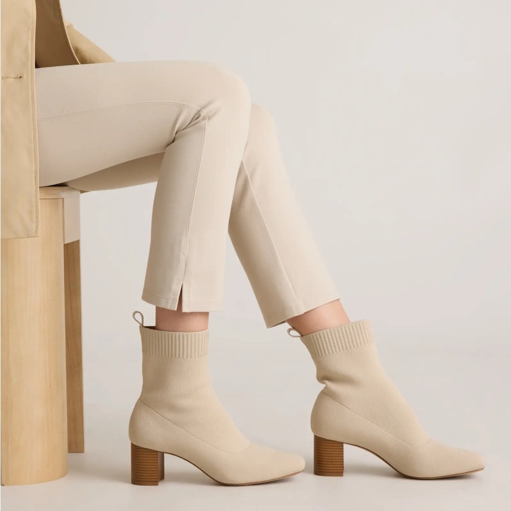 Quince Eco Knit Heeled Bootie